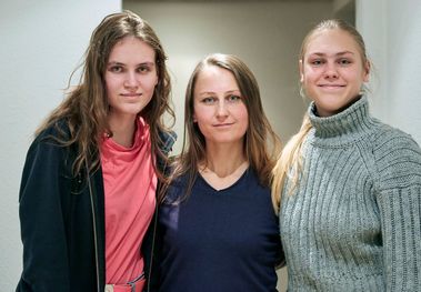 ukrainische Geflüchtete in einer Gastfamilie