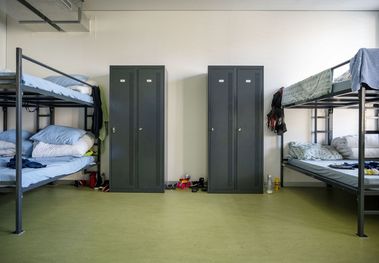 Zimmer in einem Bundesasylzentrum