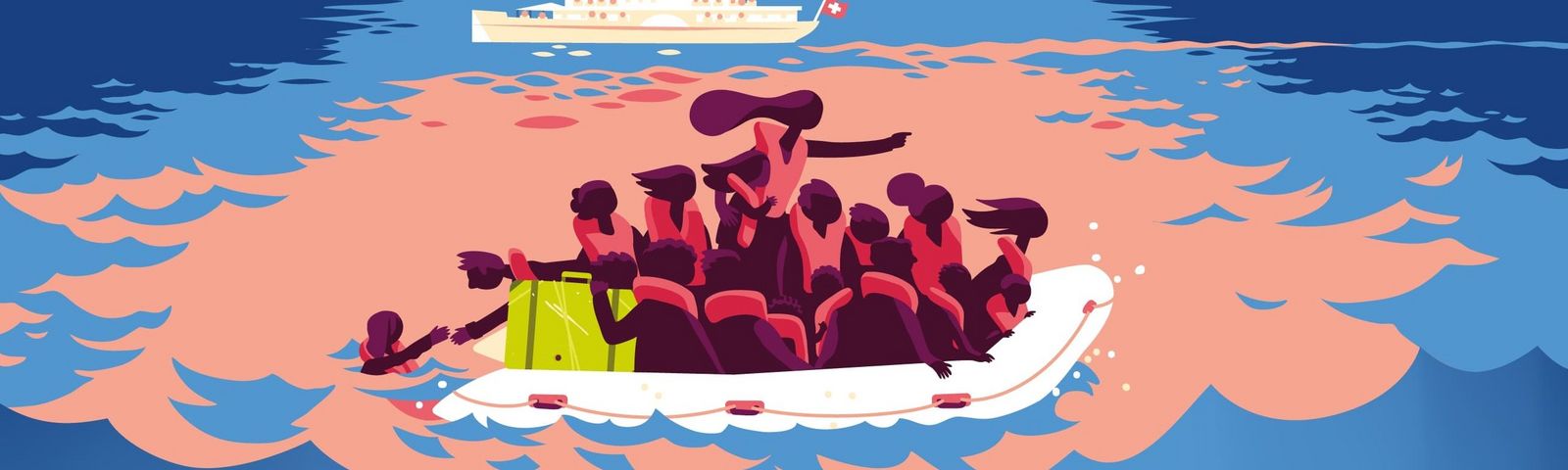 Land in Sicht – Hand reichen zur Aufnahme