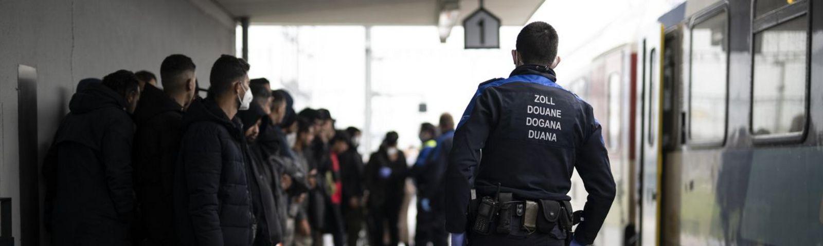 Polizist an der Schweizer Grenze