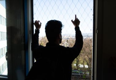 Person im Asylverfahren